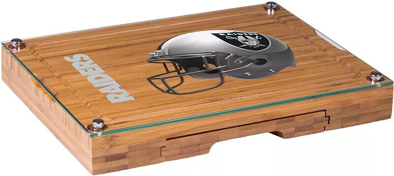 

Picnic Time Las Vegas Raiders Доска для сыра и набор ножей со стеклянной крышкой