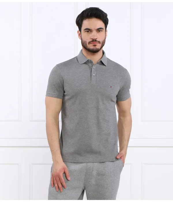 Поло 1985 slim fit Tommy Hilfiger, серый — фото 3