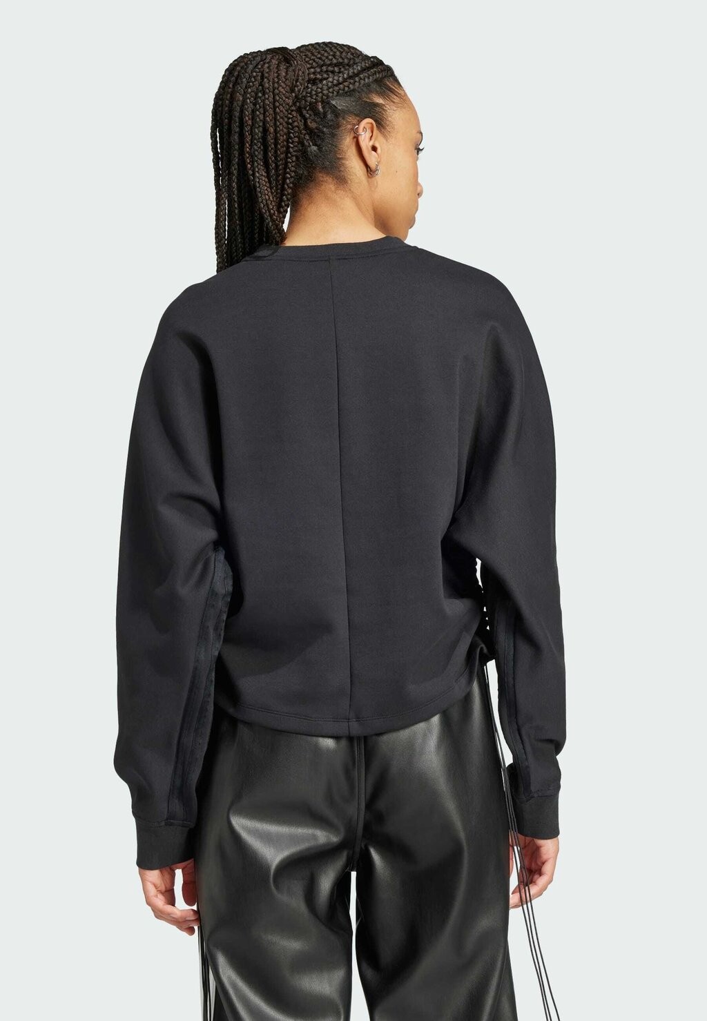 

Толстовка RUCHED 3-STRIPES LOOSE adidas, черный