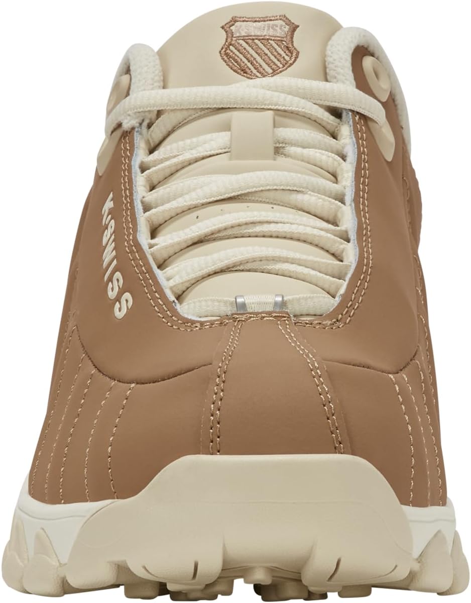 Мужские кроссовки K-Swiss ST329 CMF, широкие теннисные кроссовки для мужчин, прогулочная обувь с кожаным верхом, Indian Tan/Snow White/Creme Brulee — фото 3