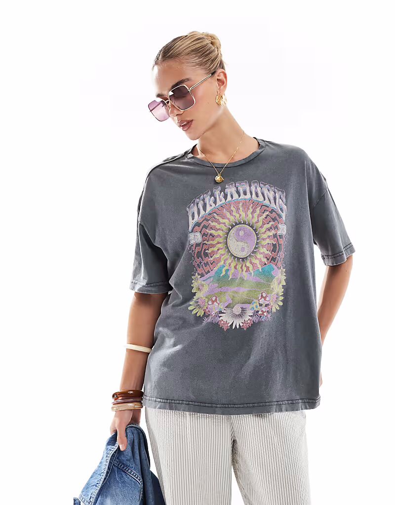 

Футболка Billabong celio grande в цвете «черный с оттенком»