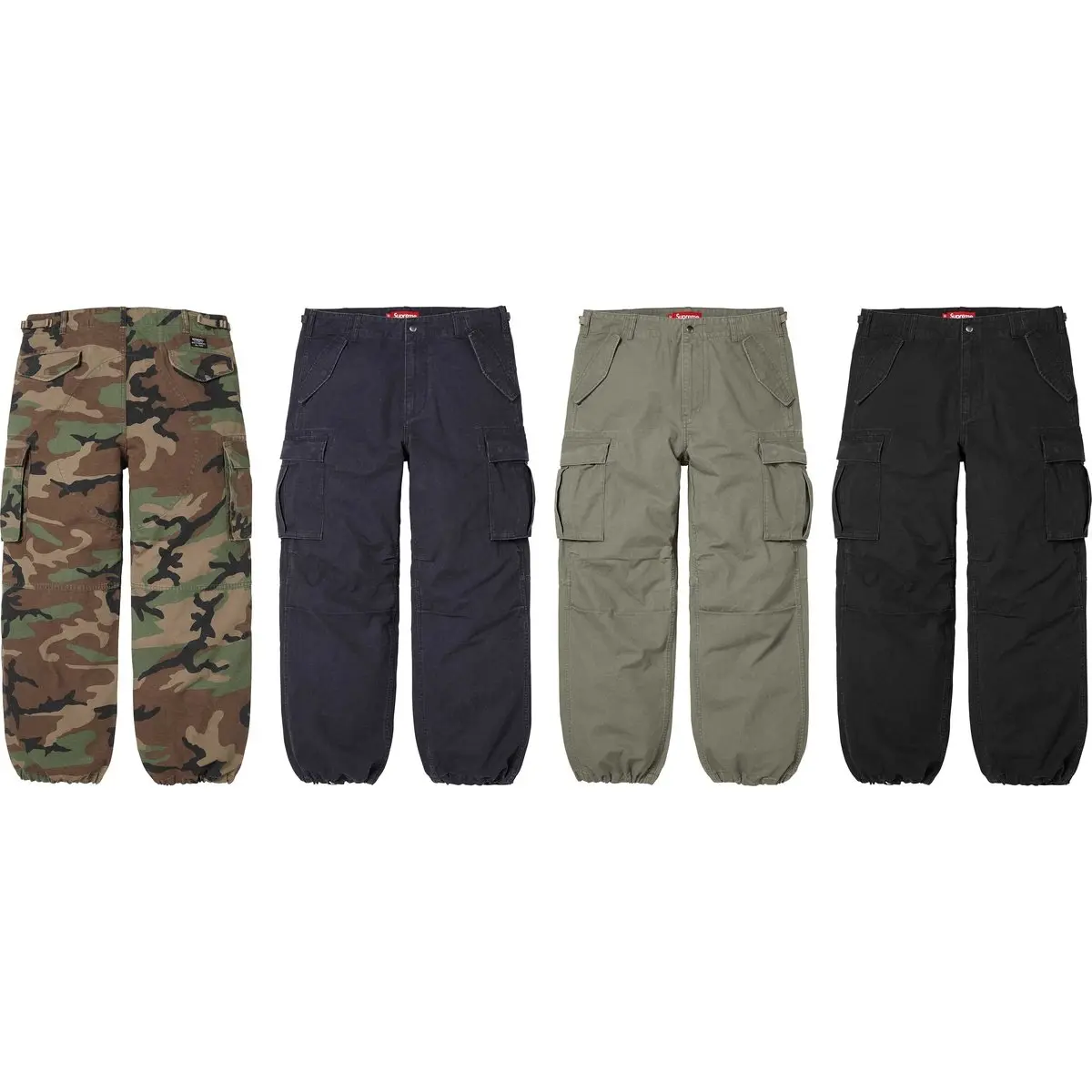 FW25 НЕДЕЛЯ 15 Брюки-карго Брюки-карго унисекс Supreme, woodland camouflage/woodland camo — фото 2