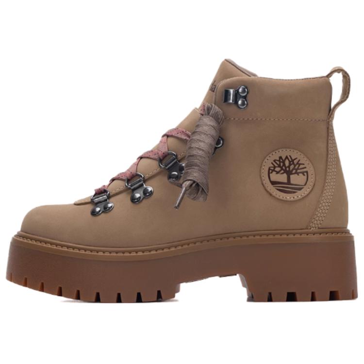Ботинки кожаные женские Timberland, коричневый