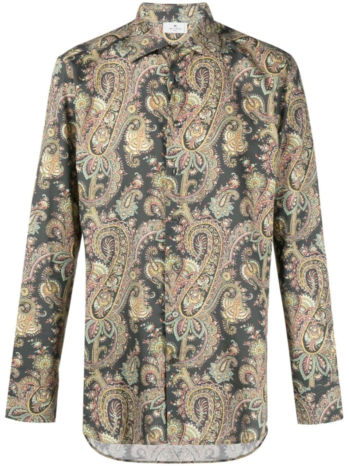 

ETRO рубашка с принтом пейсли, коричневый