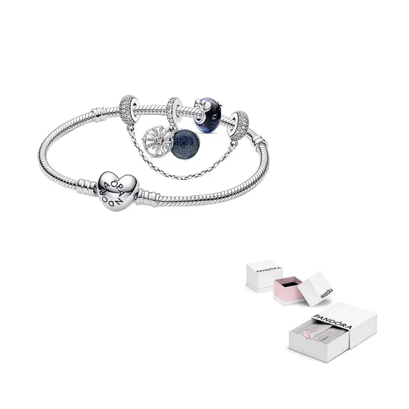 

Pandora Набор браслетов из серебра 925 пробы, женский, разноцветный