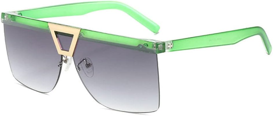 

Солнцезащитные очки без оправы для женщин, прозрачные, с градиентным переходом, солнцезащитные очки для мужчин, женские очки с защитой от УФ-излучения UV400 LANGSER, Green