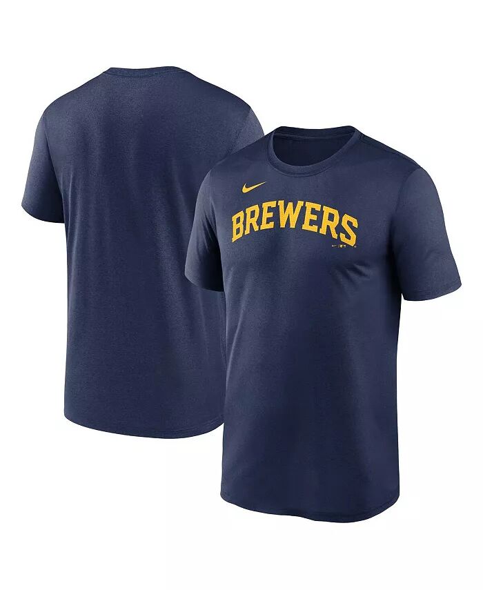 

Мужская темно-синяя футболка Milwaukee Brewers Fuse Legend Nike