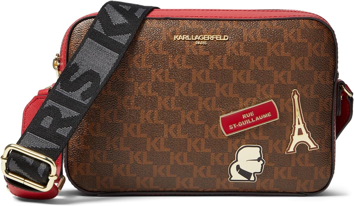 

Сумка кросс-боди Karl Lagerfeld Paris Maybelle Crossbody, цвет Brown/Khaki