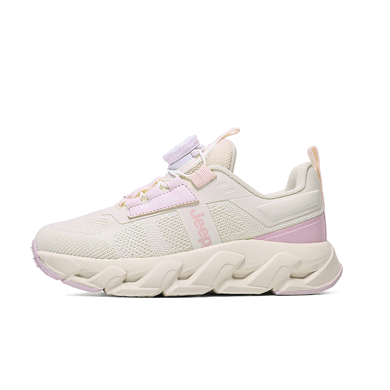 

Износостойкие, легкие, амортизирующие детские кроссовки для бега. Jeep, персиковый/розовый