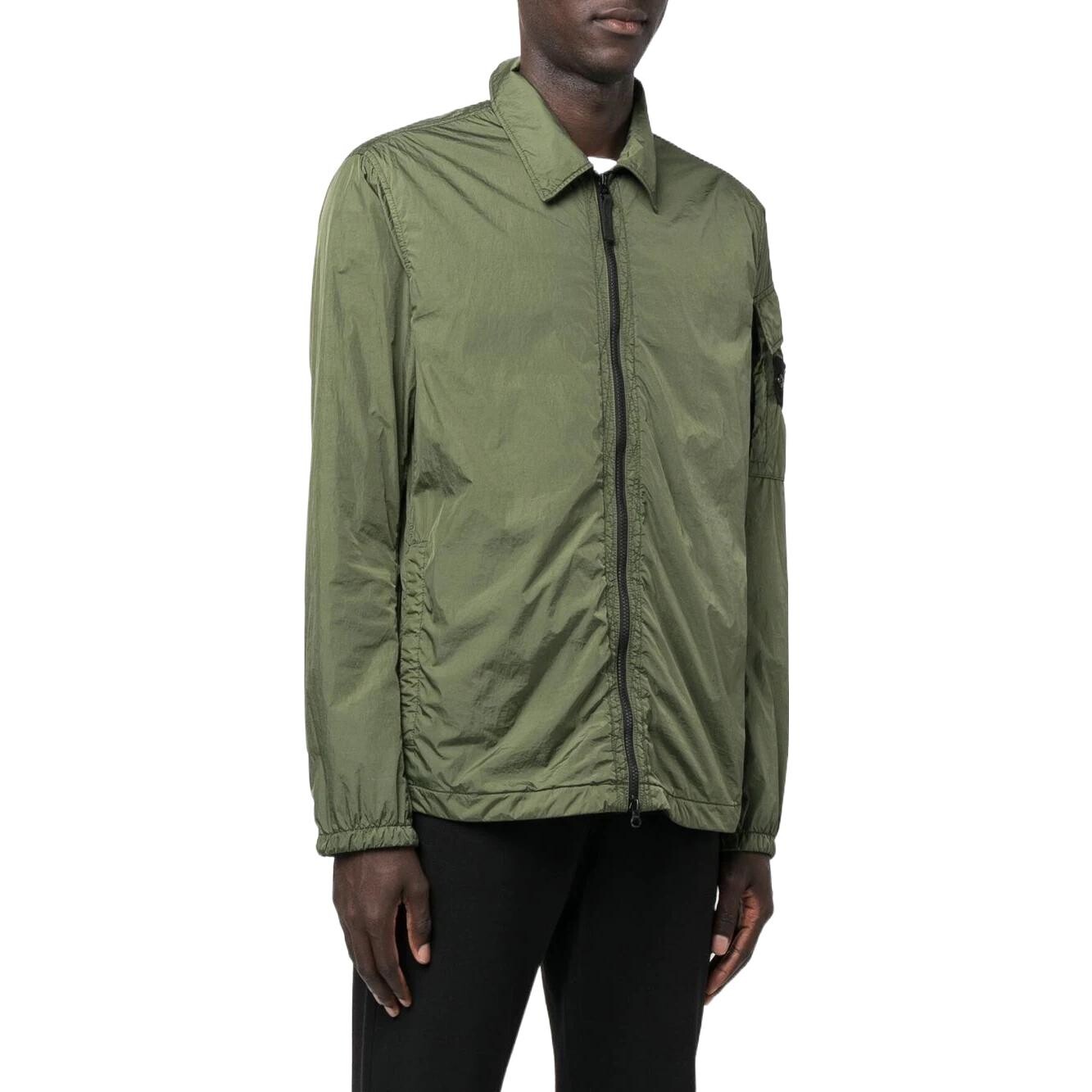 Куртка мужская зеленая Stone Island, зеленый — фото 4