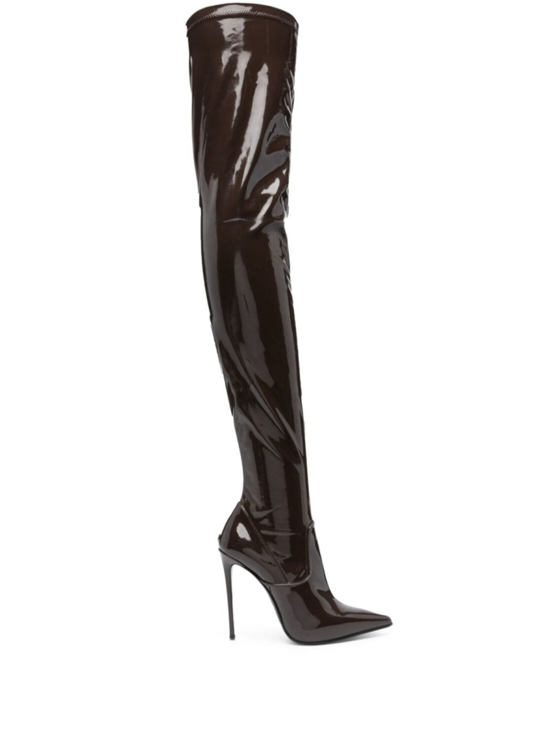 

Le Silla Eva 120mm thigh-high boots, коричневый