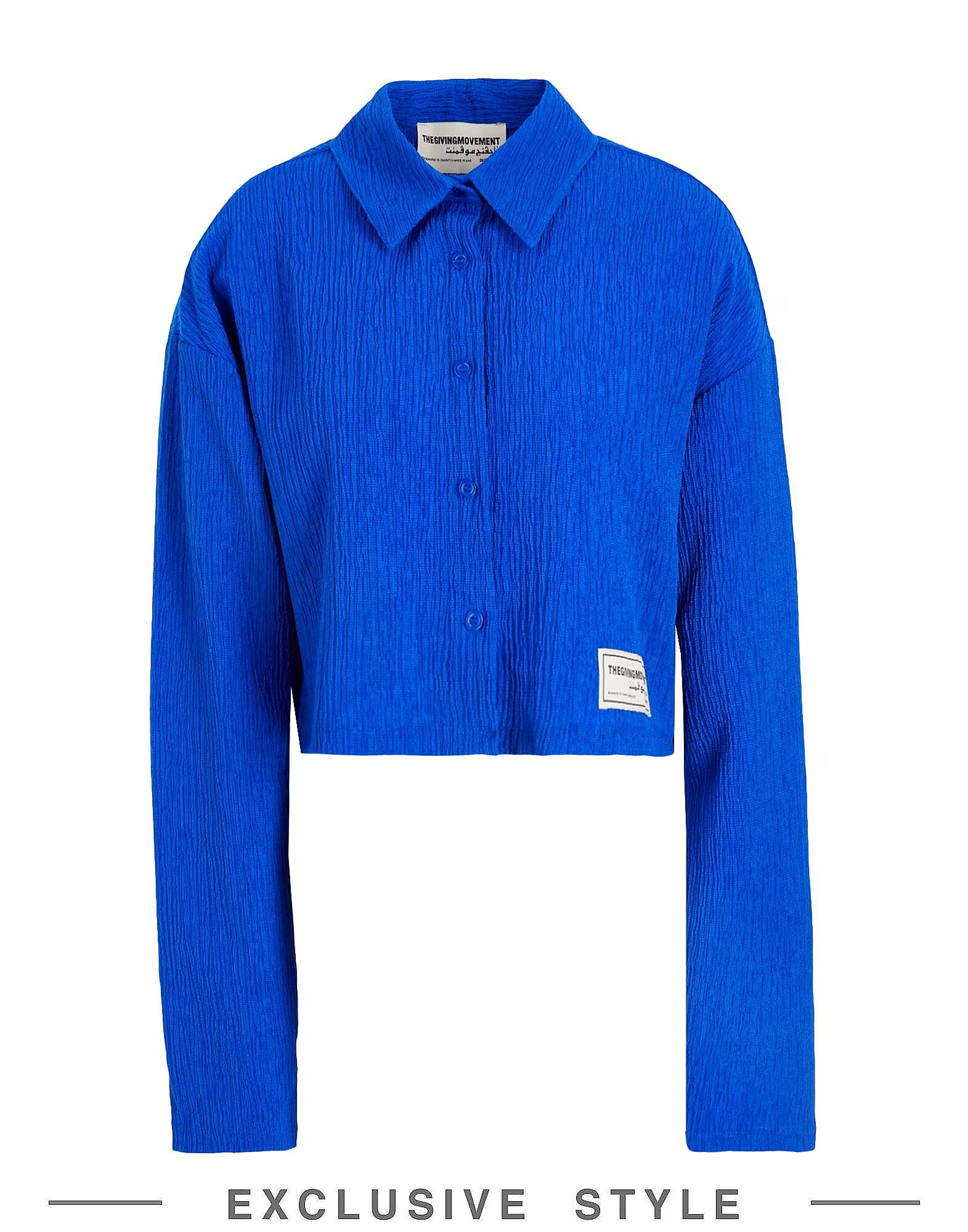 

Рубашка The Giving Movement X Yoox, ярко-синий