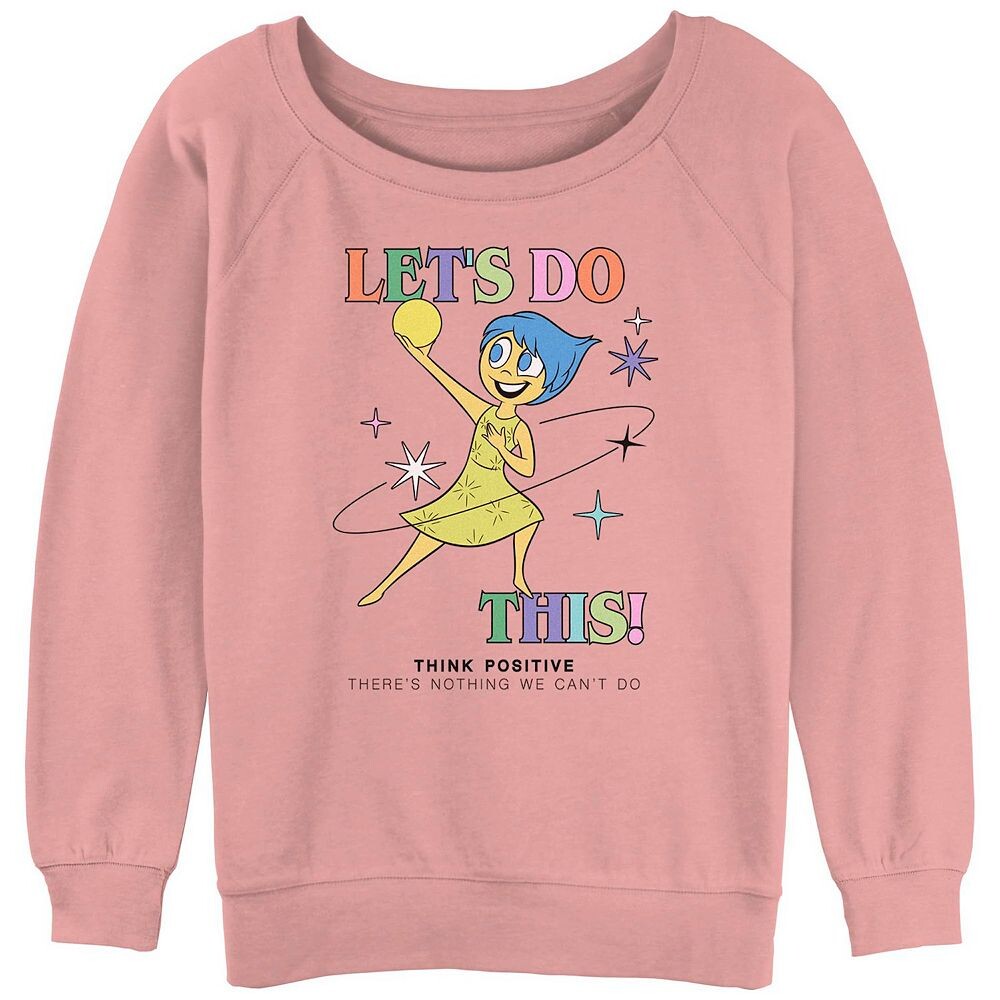 

Disney/Pixar's Inside Out 2 Let's Do This Think Positive Детская графика с напуском Терри Disney / Pixar, цвет Desert Pink