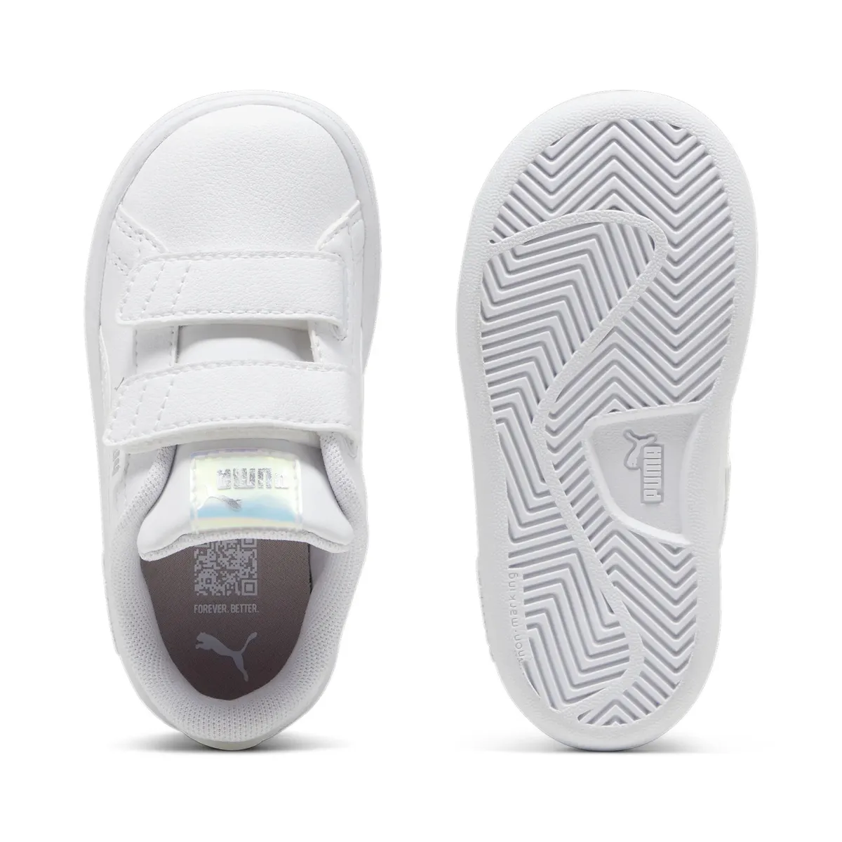 Кроссовки PUMA "SMASH 3.0 HOLO 2.0 V INF", детские, лиловый — фото 4