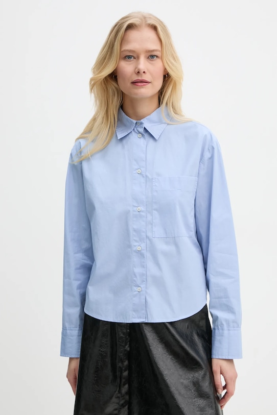 

Хлопковая рубашка Marc O'Polo, синий