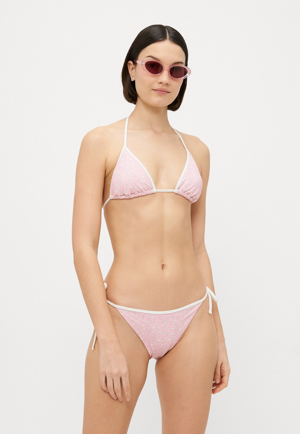 Плавки бикини ESSENTIALS CHEEKY STRING SIDE TIE PRINT Tommy Hilfiger, розовый — фото 2