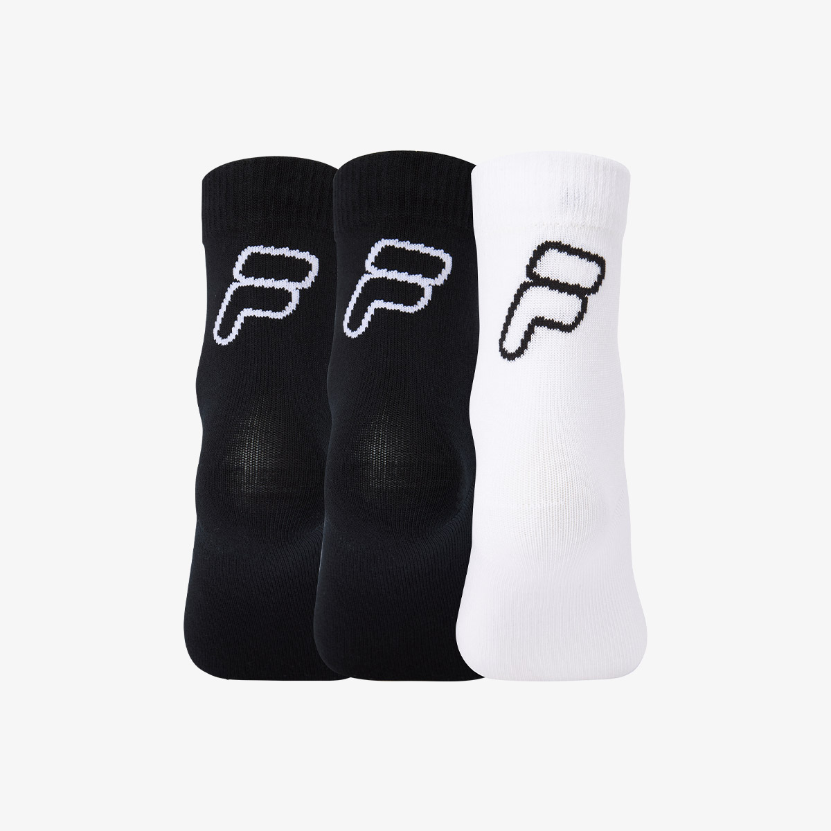 FILA KIDS Носки 3 пары стандартные white/black для подростков — фото 4