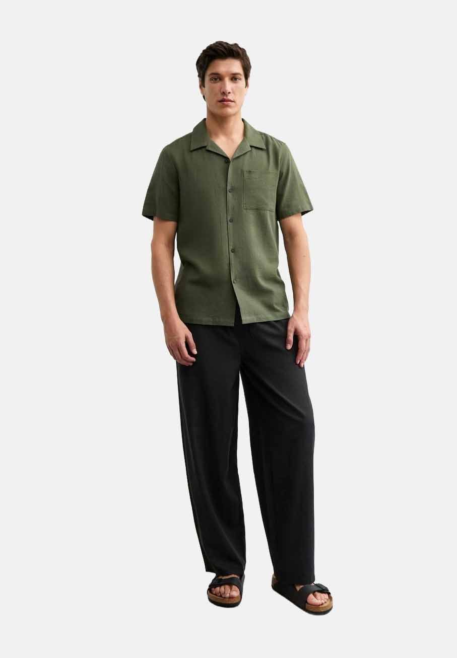 

Рубашка REGULAR LINEN BLEND New Look, хаки