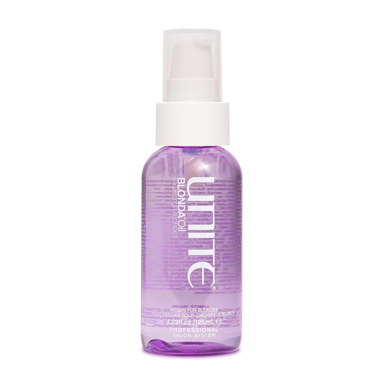 UNITE Hair - BLONDA Oil - аргановое масло для блондированных, седых и мелированных волос - запечатывает, разглаживает и придает блеск - защита от ультрафиолета и термовоздействия - 125 мл, gray