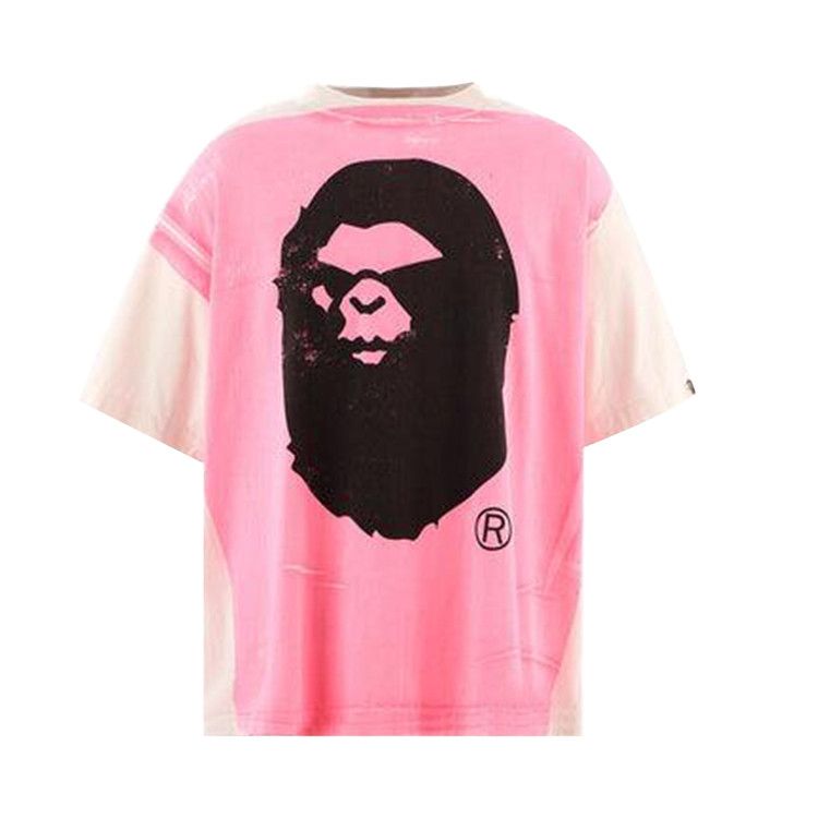 

Футболка SAINT Mxxxxxx Handprint Bape Short Sleeve Tee, White/Pink