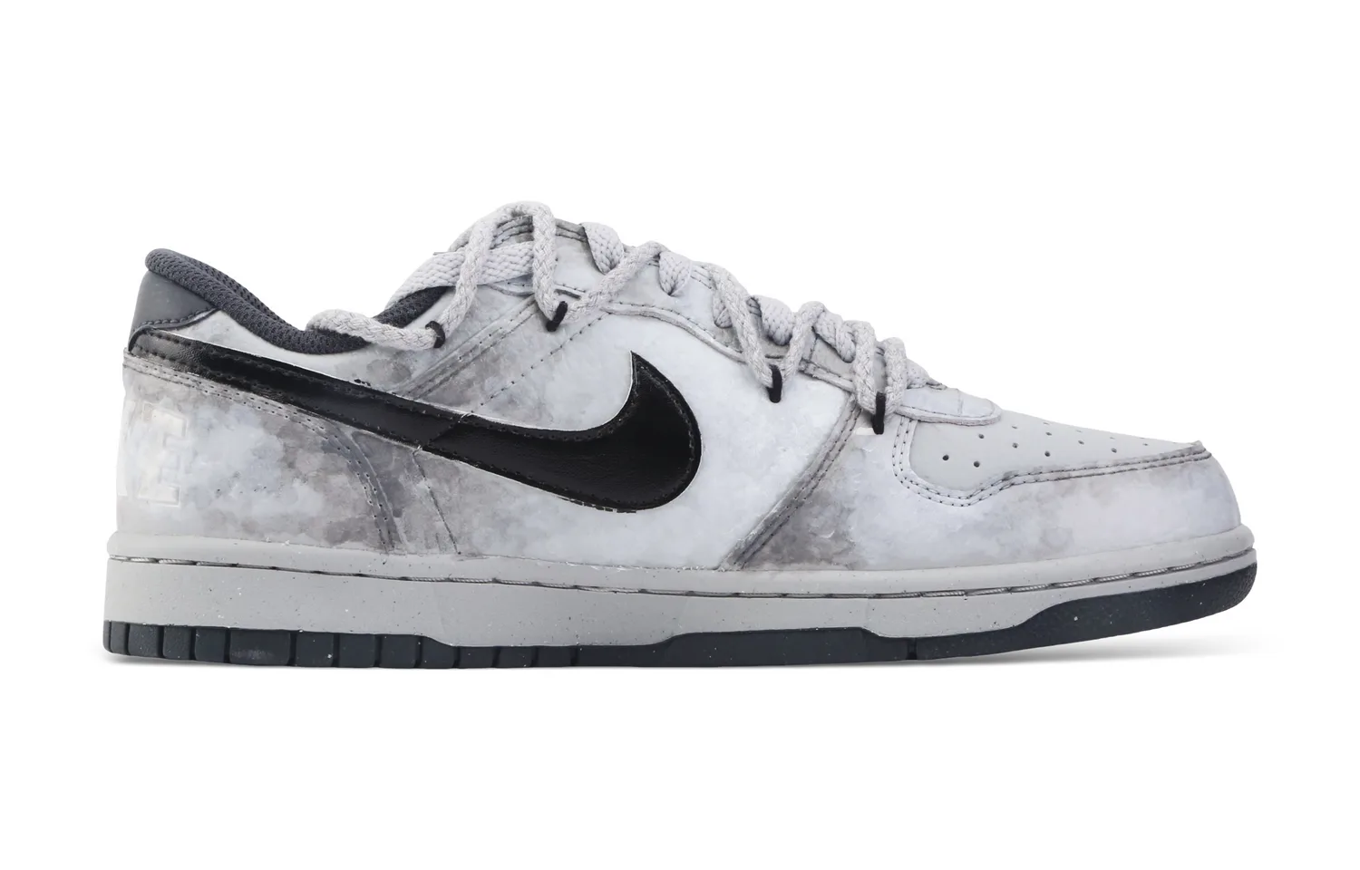 Nike Кроссовки для скейтбординга Big Drippy Star Era с амортизацией, износостойкие, противоскользящие, низкие, мужские, серо-черные — фото 4