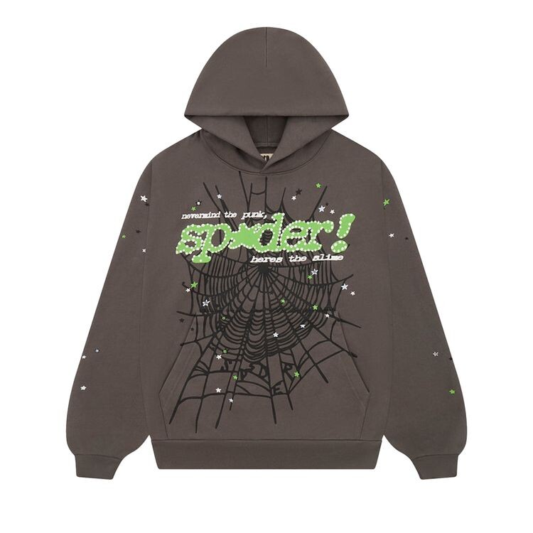 

Худи Sp5der Punk V2 Hoodie Slate Grey, серый