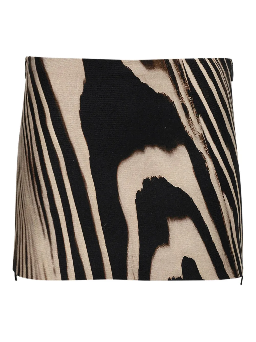 

Юбка мини с зебровым принтом David Koma, нейтральный