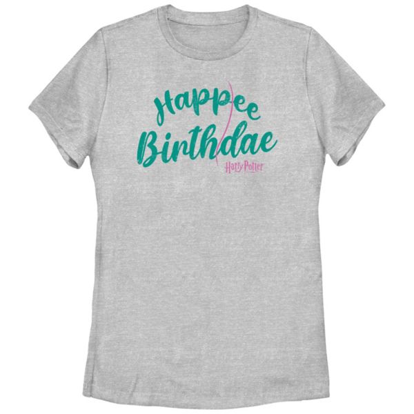 

Футболка с надписью «Happee Birthdaydae» для юниоров Harry Potter, серый