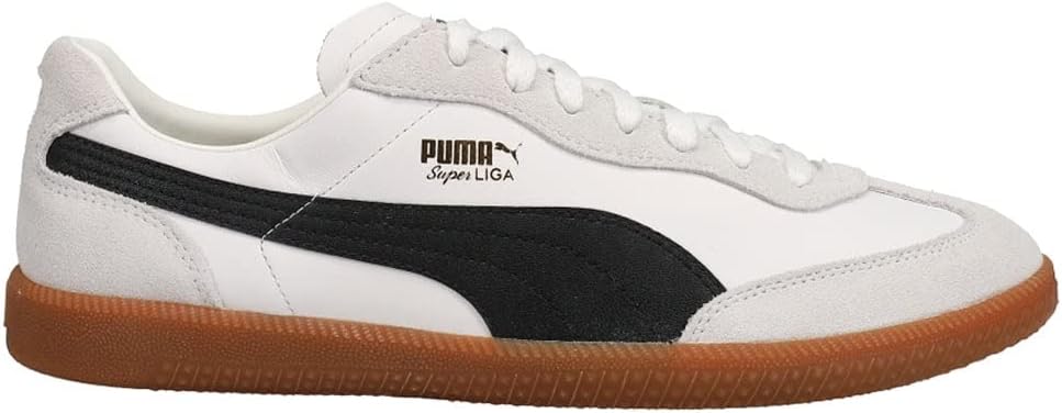 Мужские кроссовки PUMA Super Liga OG Retro, белый/черный/золотой — фото 3