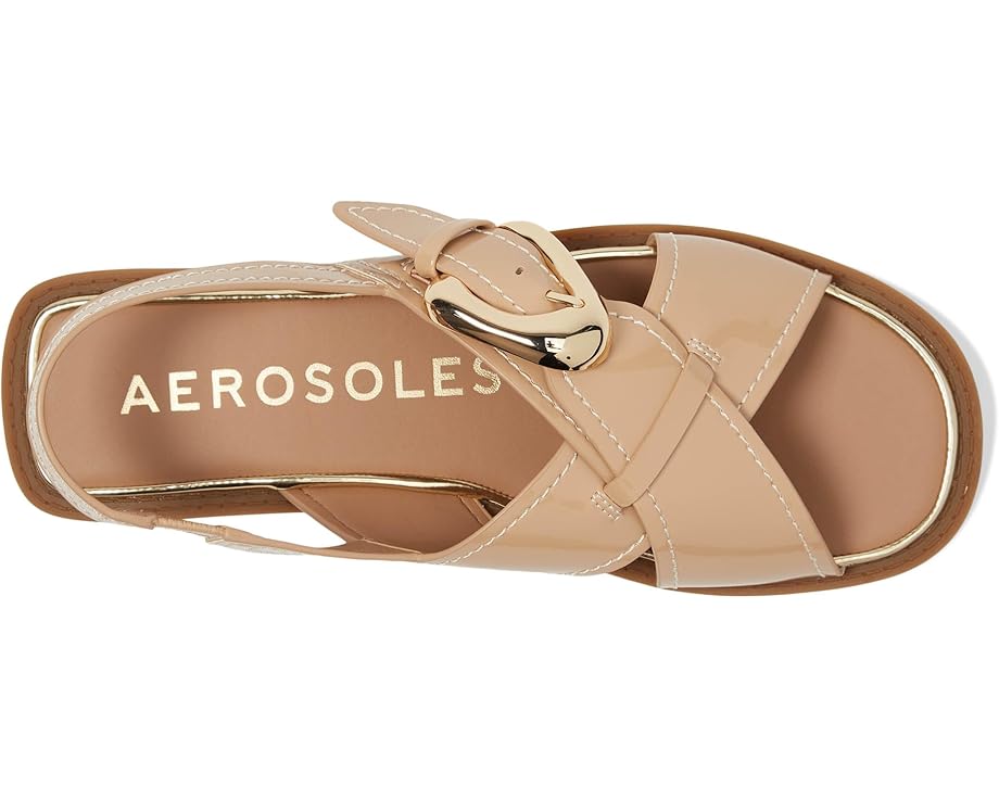 Сандалии Aerosoles Cassa, цвет Beige Bisque Patent Faux Leather — фото 2