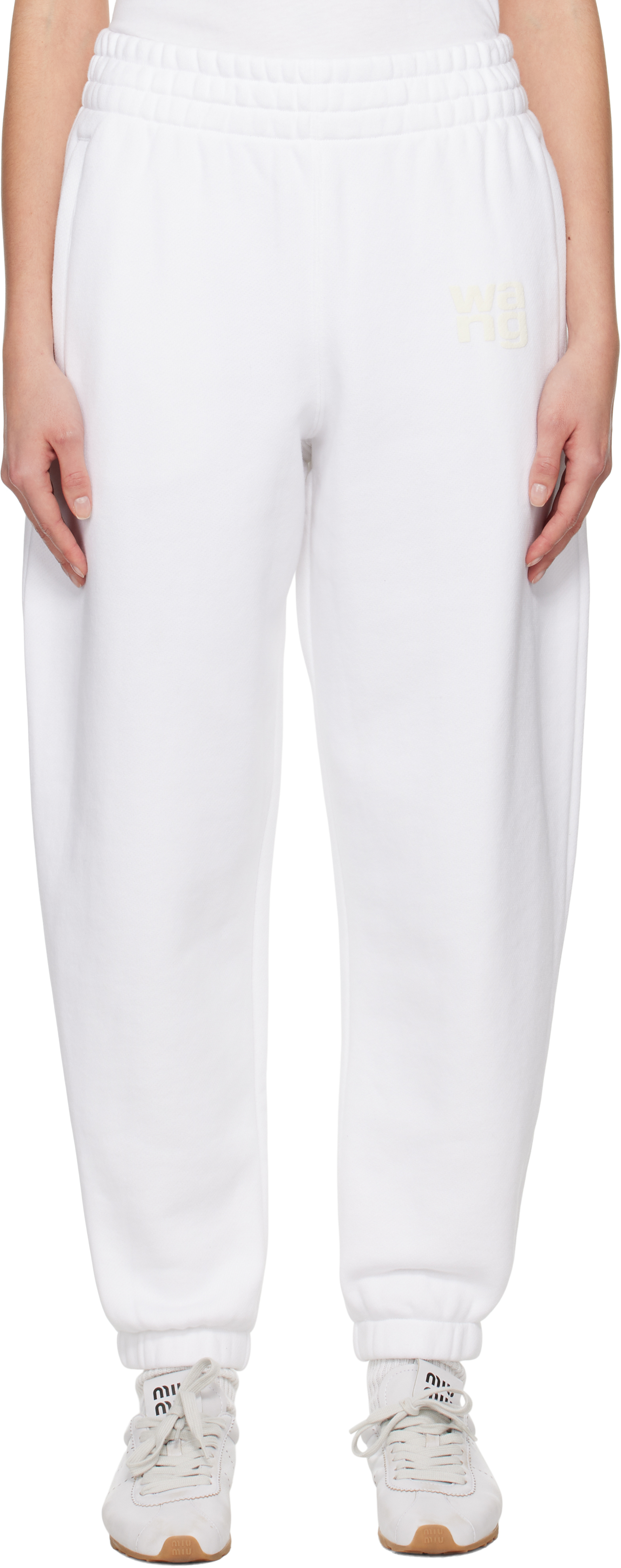 

Спортивные штаны с логотипом Puff alexanderwang.t, белый