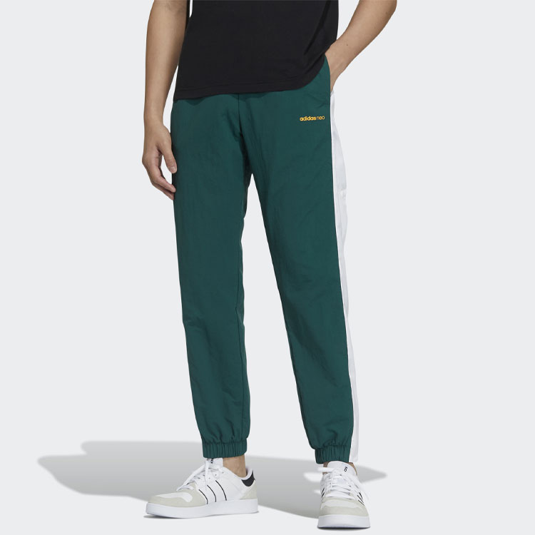 Трикотажные спортивные штаны мужские лесной зелёный Adidas Neo — фото 3