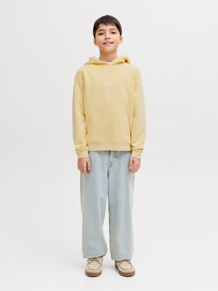 JACK & JONES Junior Толстовка с капюшоном JJESOHO SWEAT HOOD JNR на солнце — фото 4
