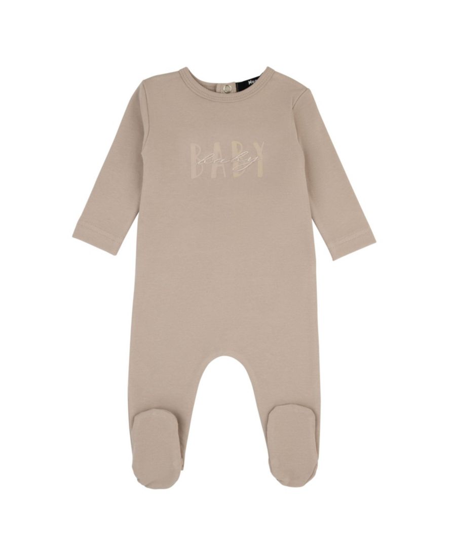 

Детский комбинезон с принтом и вышивкой NoggiWear, Beige