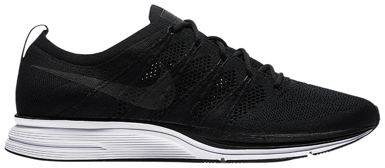 

Кроссовки Nike Flyknit Trainer 'Black White', черный