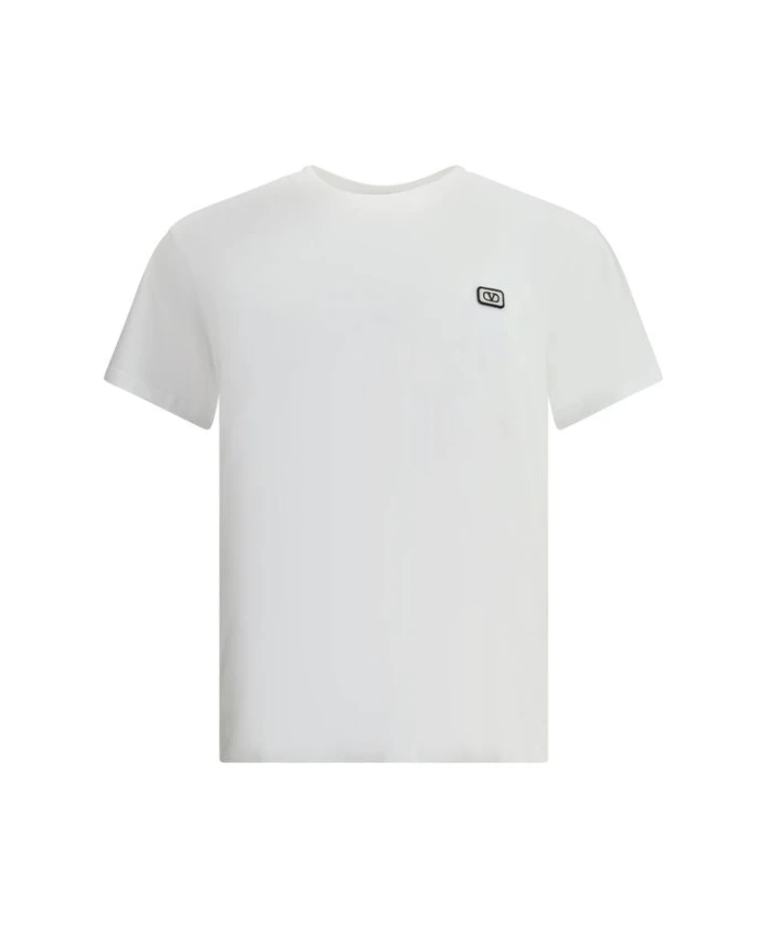 

Футболка с логотипом, изготовленная из хлопка, с нашивкой VL. Valentino, белый