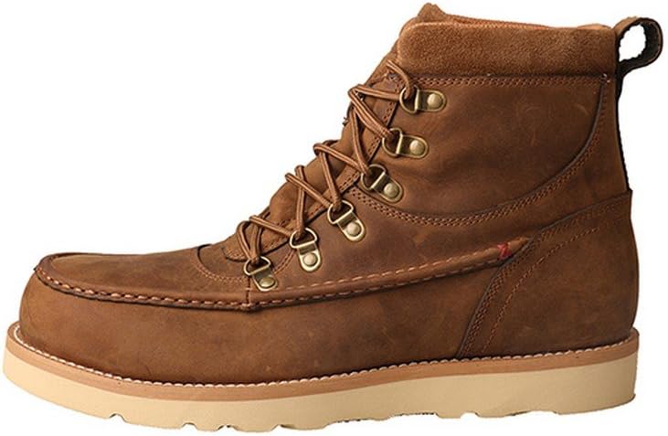 Ботинки Twisted X Men's 6 Work Boot с носком Мок-Тоу и Нано-Тоу, Distressed Saddle — фото 3