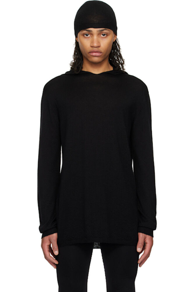 

Черный Hollywood Oversize LS Hoodie Rick Owens
