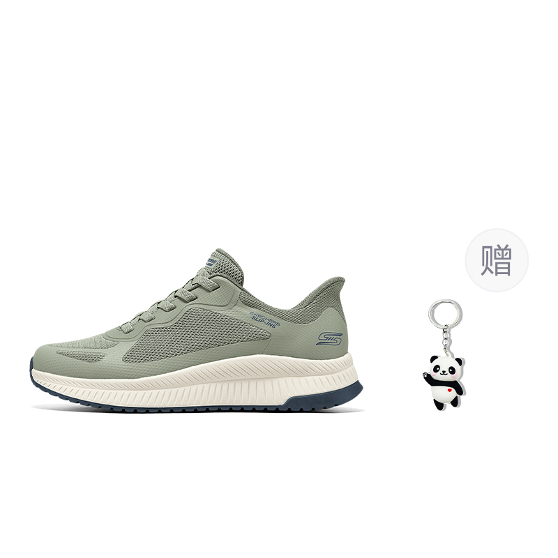 

BOBS SQUAD 4 устойчивые к истиранию низкие повседневные кроссовки мужские Skechers, зеленый