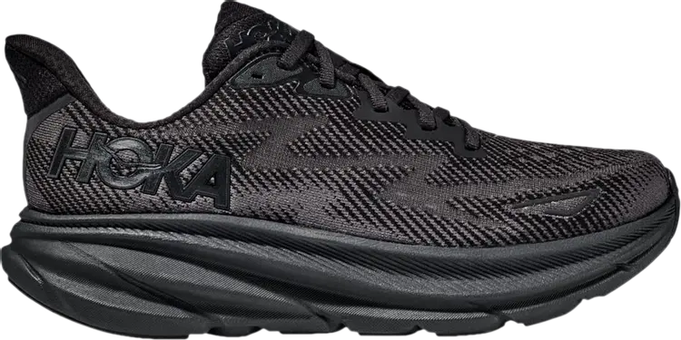

Кроссовки Clifton 9 Wide 'Triple Black', черный