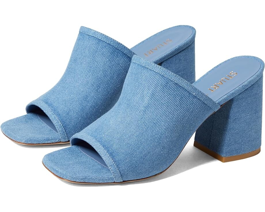 

Туфли Stuart Weitzman Cayman 85 Block Slide, цвет Washed