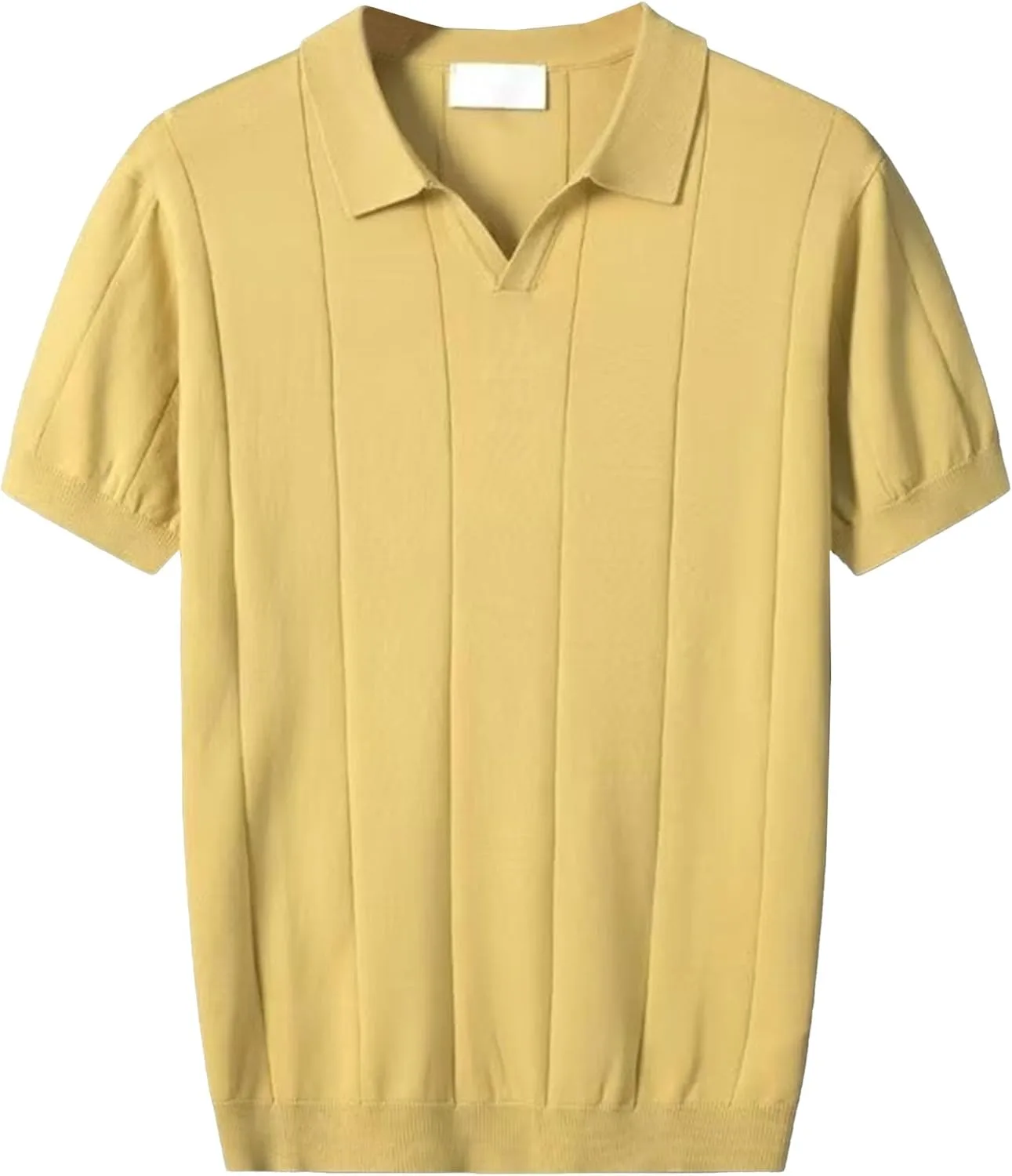 

Винтажная футболка-поло с воротником и молнией на четверть VgueElegc