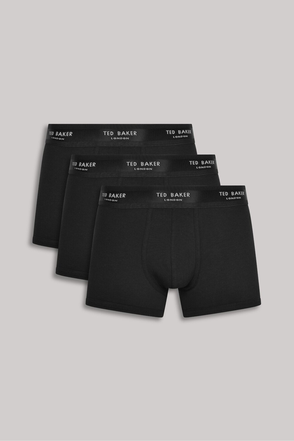 

Комплект из 3 пар черных хлопковых боксеров Ted Baker, черный