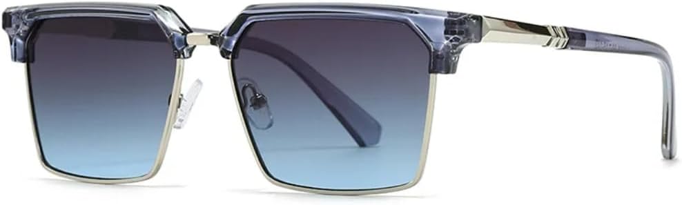 

Поляризованные солнцезащитные очки в классической полуободковой оправе для мужчин и женщин, ретро-солнцезащитные очки, качественные мужские популярные черные очки с антибликовым покрытием SZVVBKK, Tyj309-6