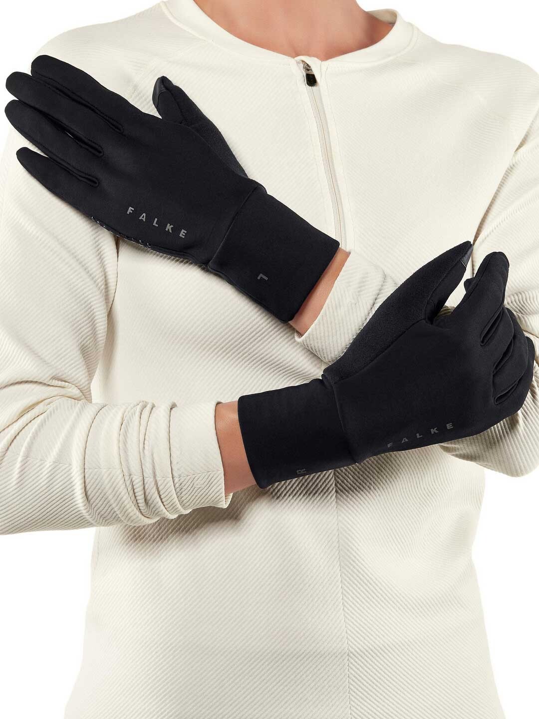 

Рукавицы Falke Gloves brushed, черный