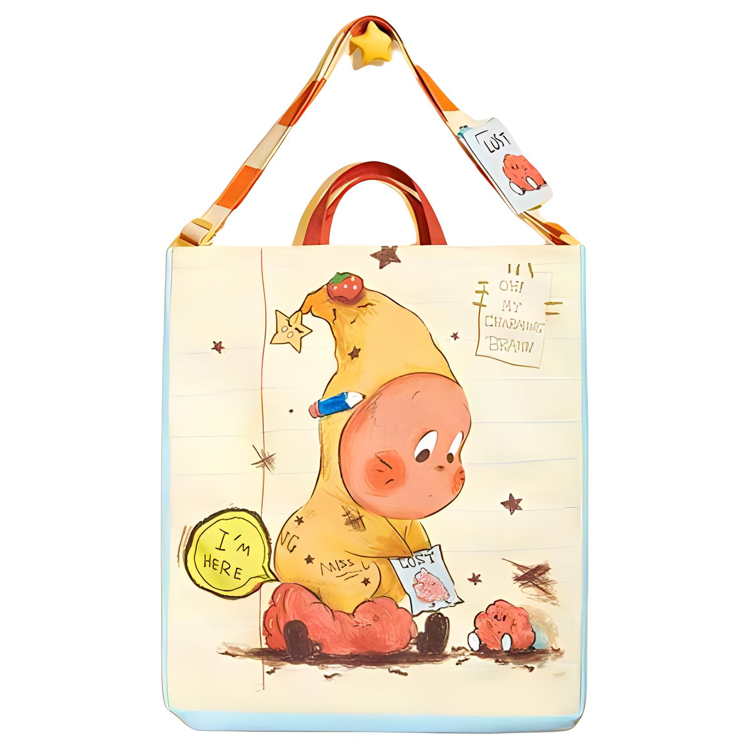 

POP MART Хлопковая сумка-шоппер, Multicolor