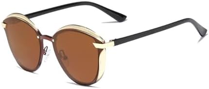 

Поляризованные солнцезащитные очки 2024 года для женщин. Элегантные солнцезащитные очки для дам с защитой UV400. Модные очки в форме «кошачьего глаза» MTZJH, C06 Brown