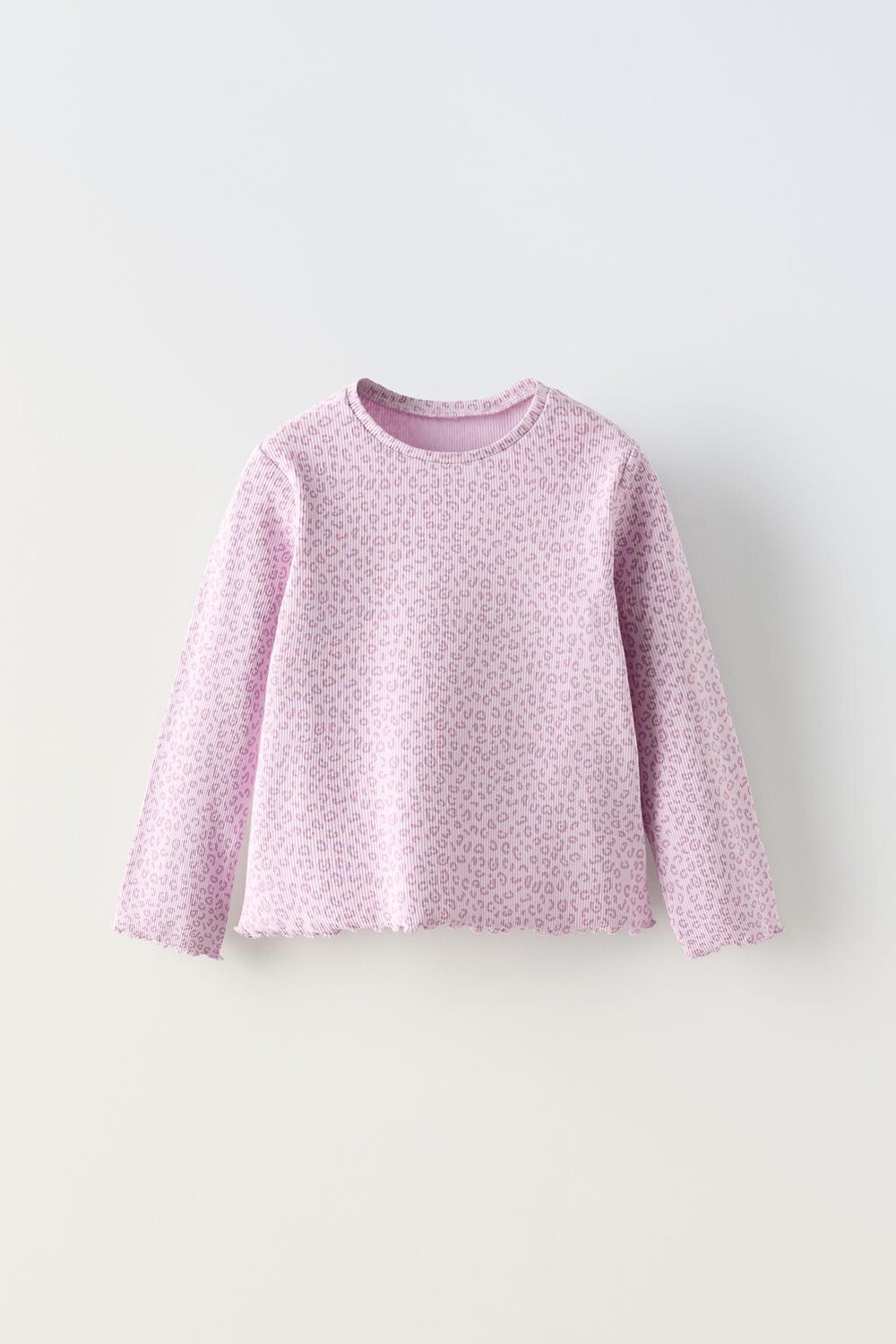 

Футболка с животным принтом ZARA, лиловый