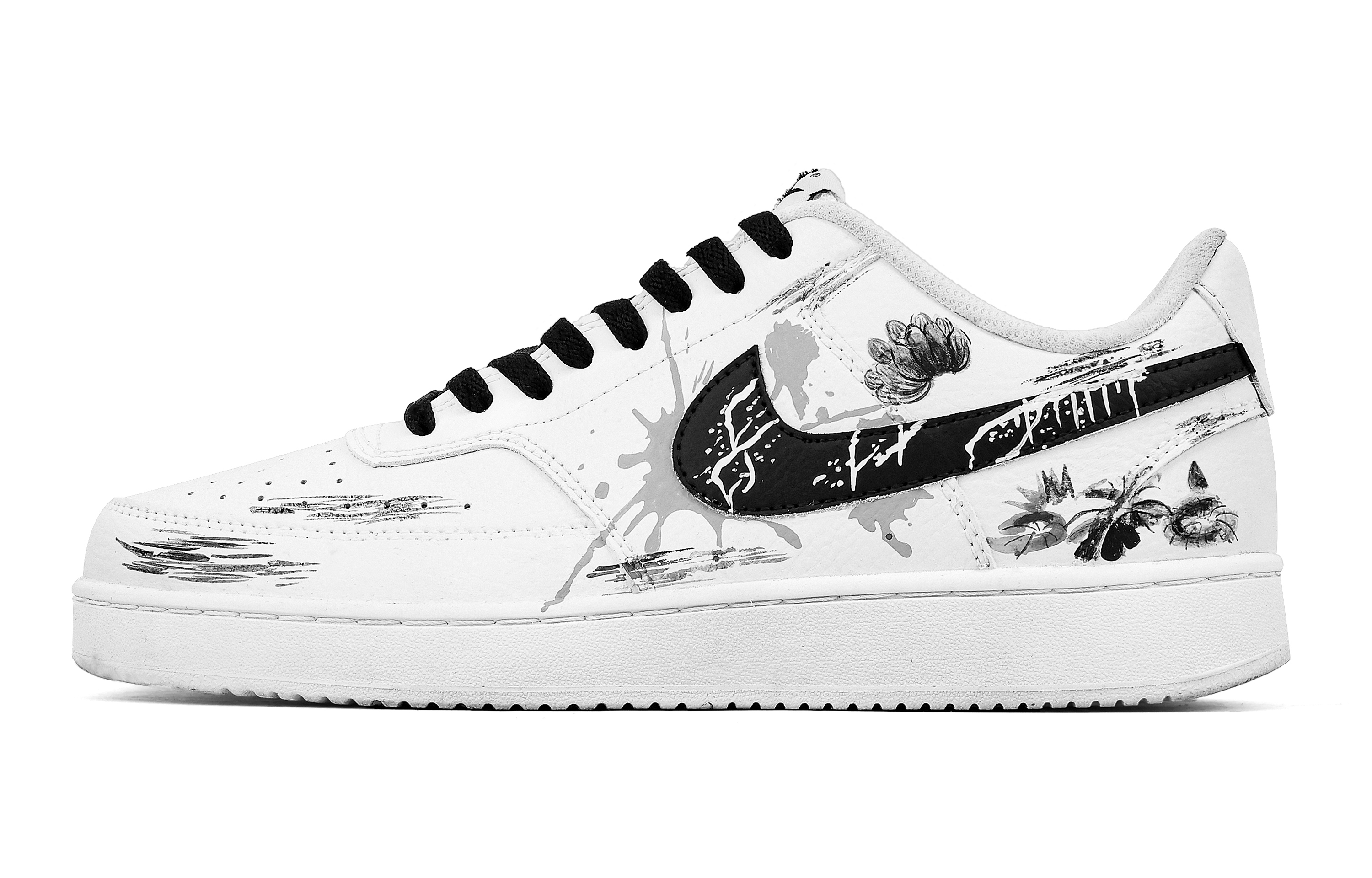 

Nike Кроссовки Court Vision 1 Lotus Returns с низким верхом и противоскользящим покрытием, мужские, черные