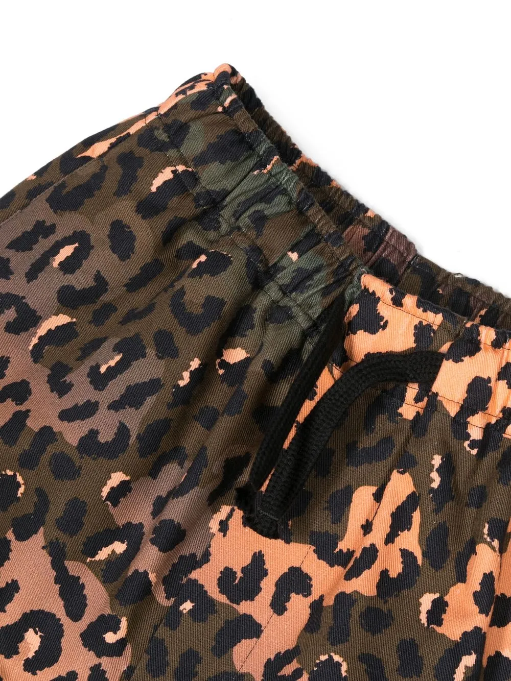 Шорты с анималистичным принтом Marcelo Burlon County Of Milan Kids, коричневый — фото 3